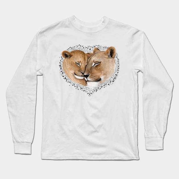 Mother lioness Long Sleeve T-Shirt by kodamorkovkart